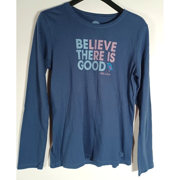 Life is Good Crusher Tee Medium Believe There is Good Bird Gorpcore Outdoor - Picture 2 of 5